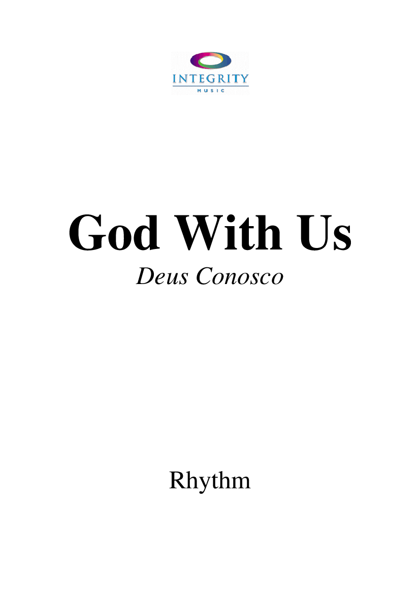 Cantata - Deus Conosco - Baixar pdf de 