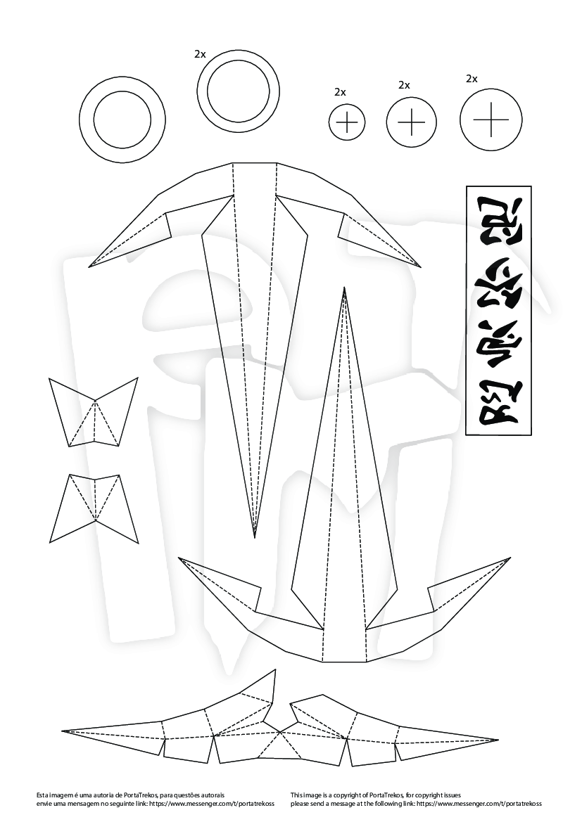 Como Desenhar a kunai do Minato passo a passo 
