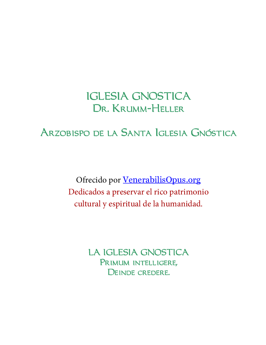 Krumm Heller La Iglesia-Gnostica - Baixar pdf de 
