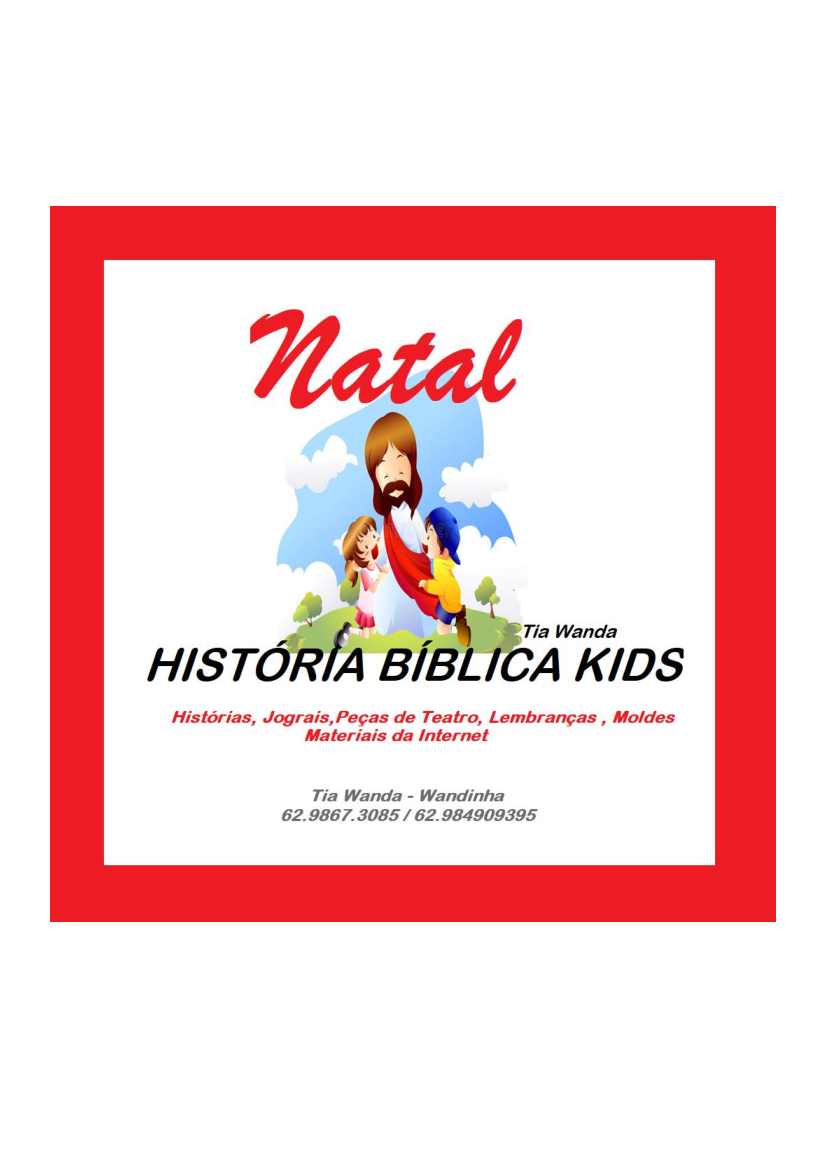 NATAL - TIA WANDA HISTÓRIA BÍBLICA KIDS 2018 - Baixar pdf de 