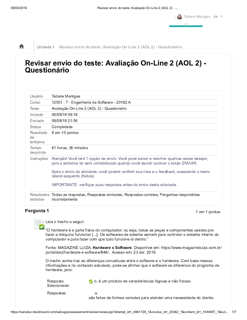 AOL2 Economia - Economia I