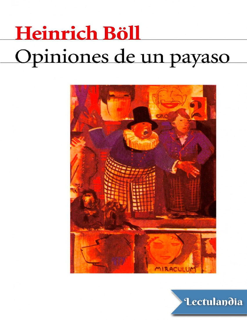 Opiniones payaso heinrich boll pdf writer