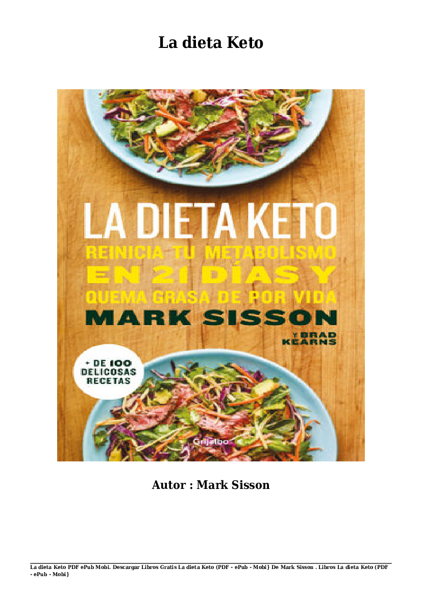 Descargar Libros Gratis La dieta Keto (PDF - ePub - Mobi} De Mark Sisson -  Baixar pdf de 