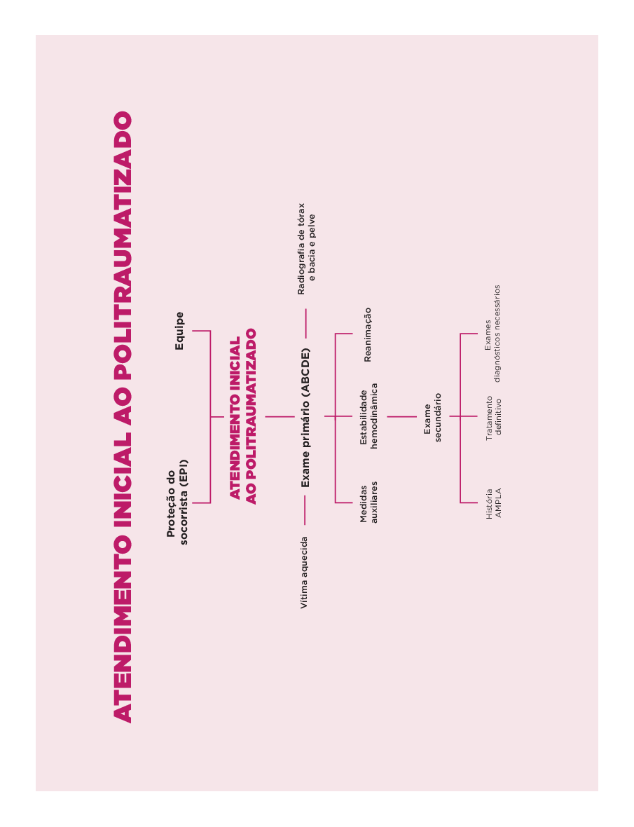 Mapa mental - Atendimento inicial ao politraumatizado - Baixar pdf de  