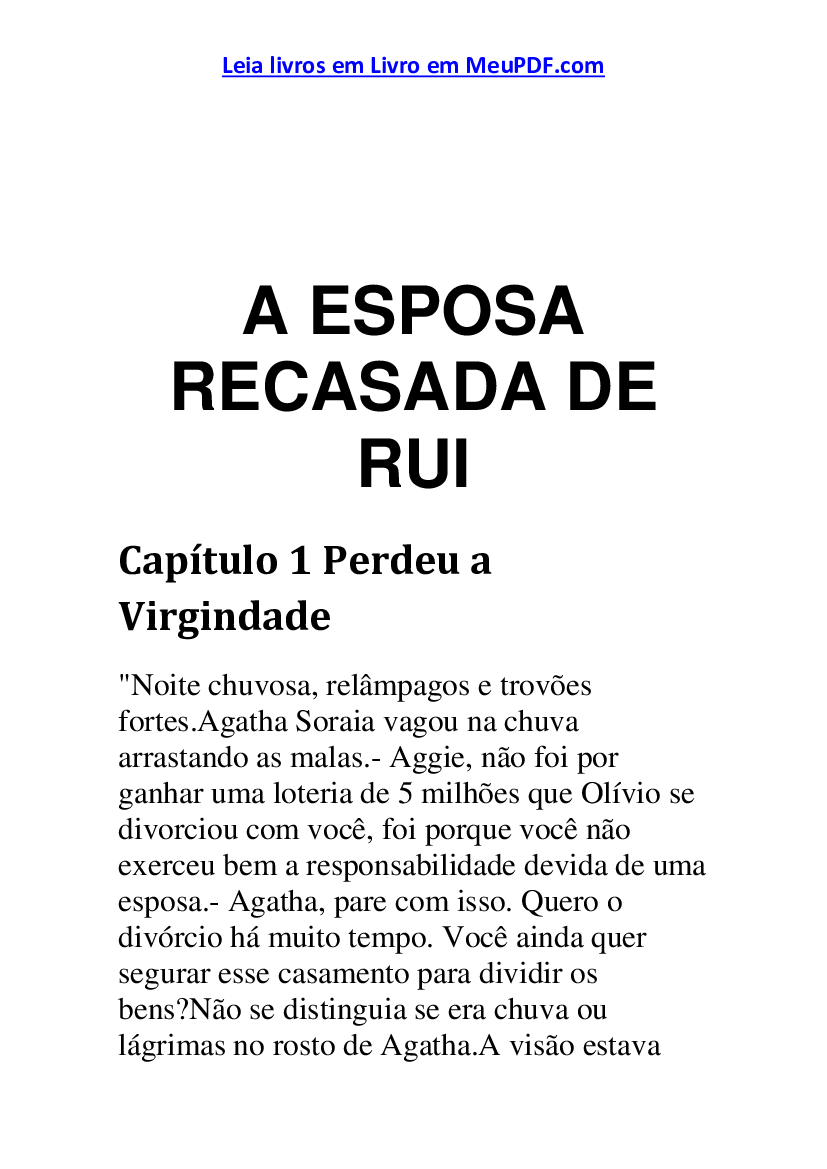 A Esposa Recasada De Rui