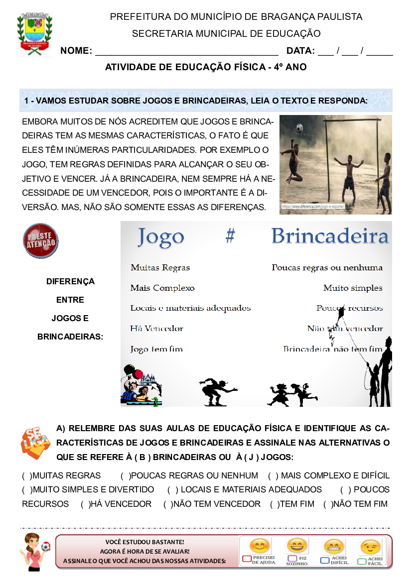 Brincadeiras e Jogos 4 Ano PDF, PDF, Brasil