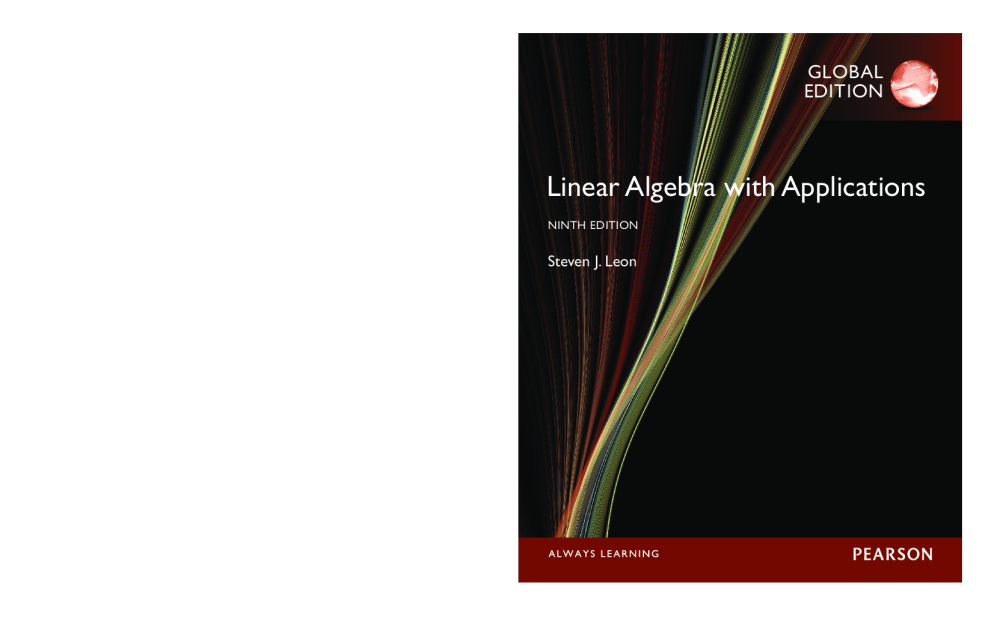 linear algebra with applications ninth edition solutions