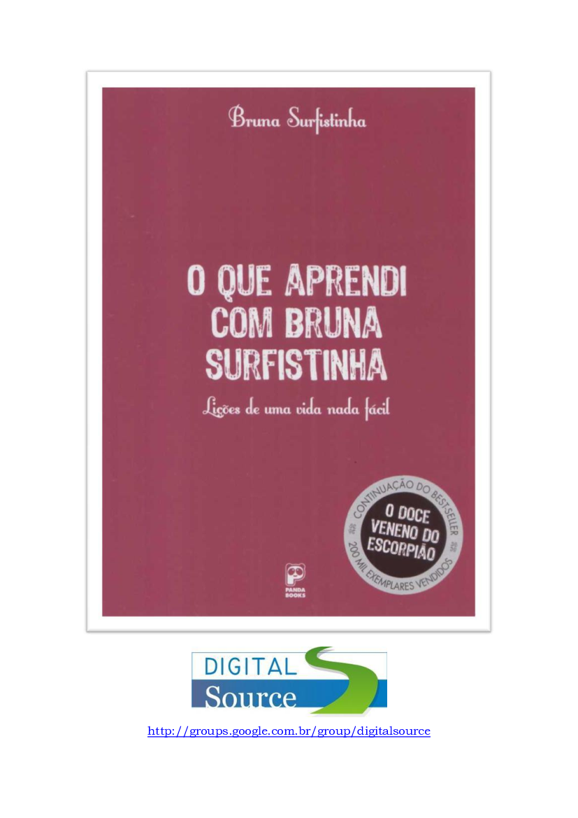 O Que Aprendi com Bruna Surfistinha (rev) - Raquel Pacheco - Baixar pdf de  Doceru.com