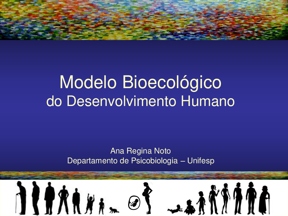 SLIDES - MODELO BIOECOLÓGICO DO DESENVOLVIMENTO HUMANO - Baixar pdf de  