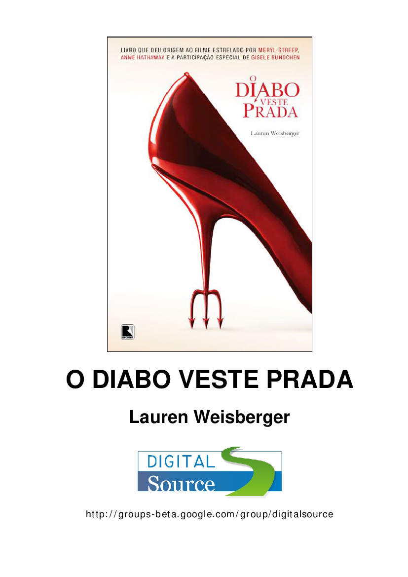 O Diabo Veste Prada - Lauren Weisberger - Baixar pdf de 