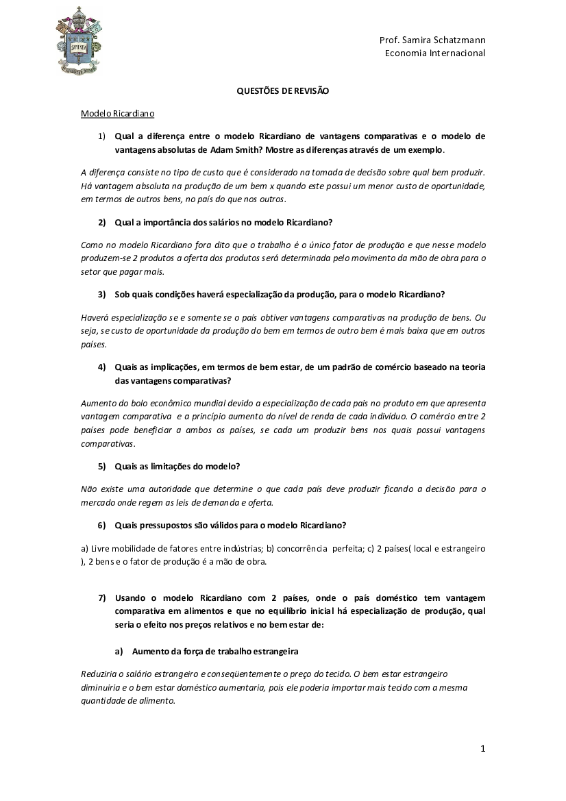 LISTA 1 - Resolvida - Baixar pdf de 