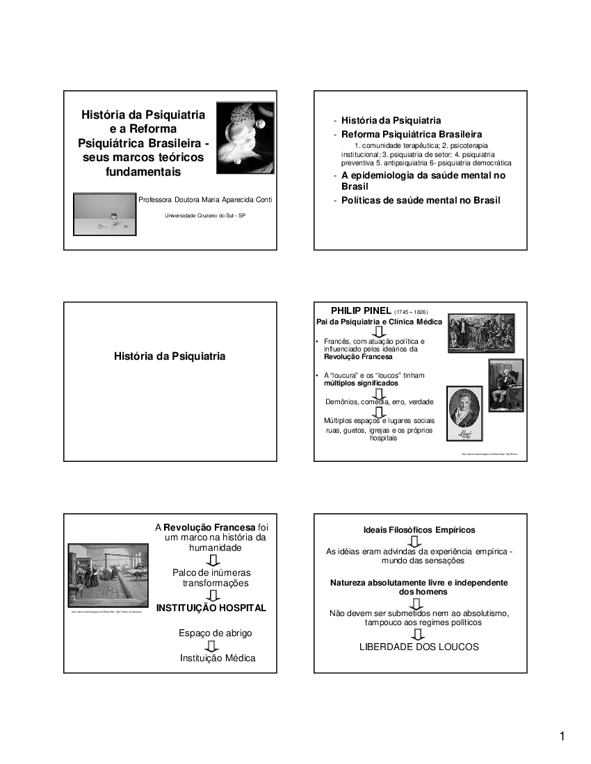 AULA 1 - História da Psiquiatria e a Reforma Psiquiátrica Brasileira [Modo  de Compatibilidade] - Baixar pdf de 