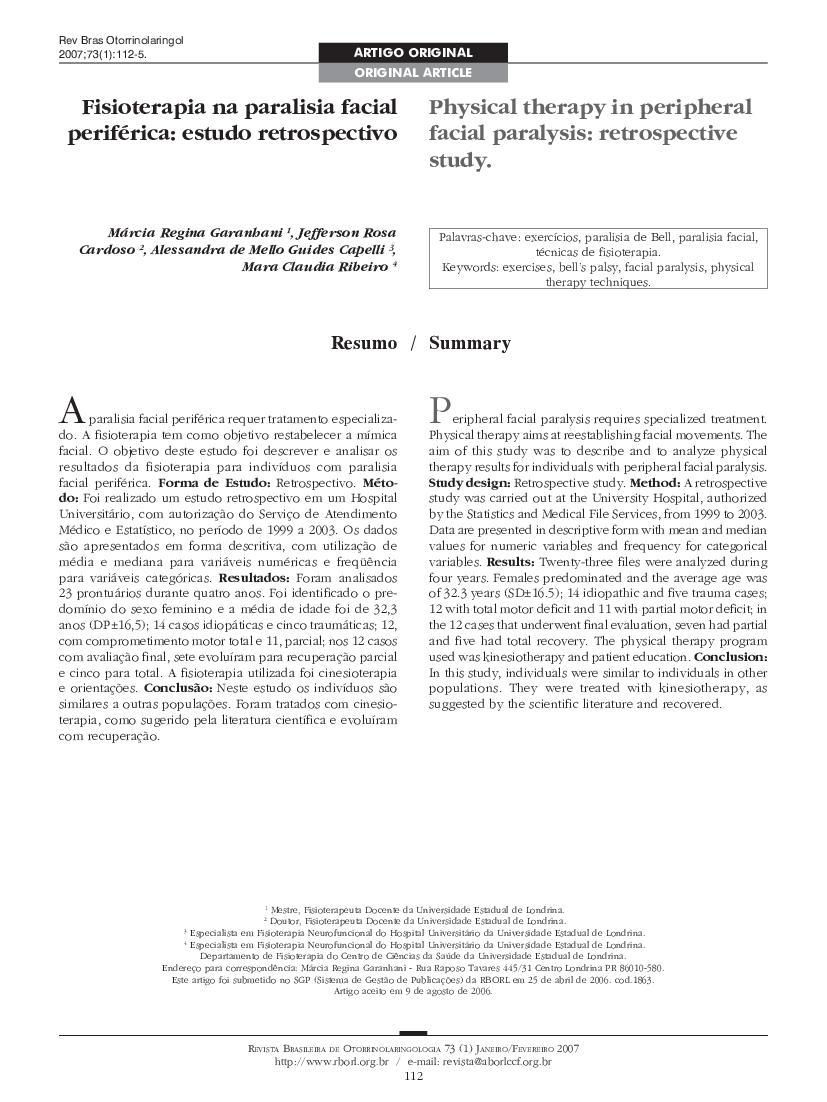 Fisioterapia Na Parlisia Facial Periferica Baixar Pdf De Doceru Com