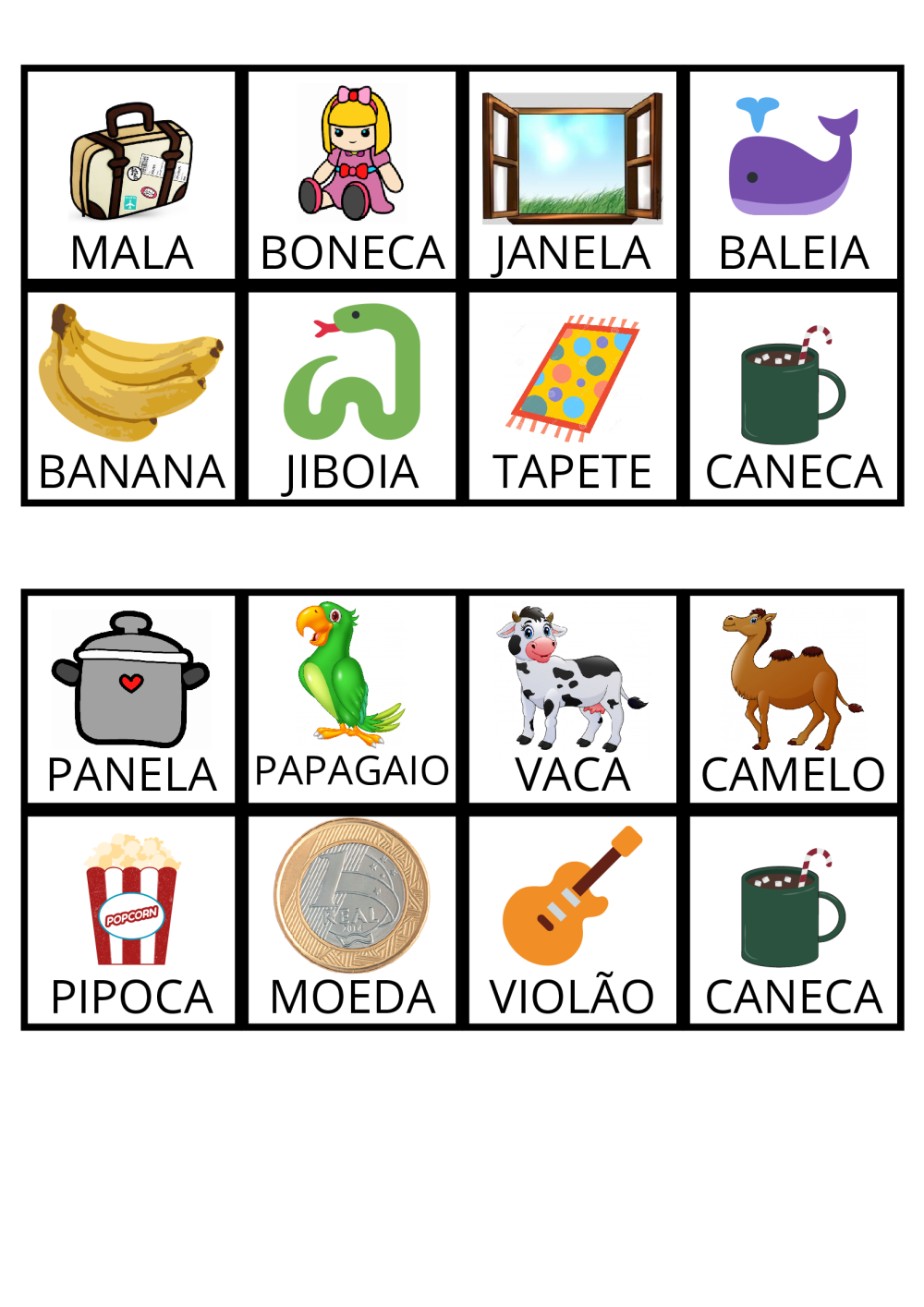 Bingo Palavras E Imagens Baixar Pdf De Descubra As Novidades No No