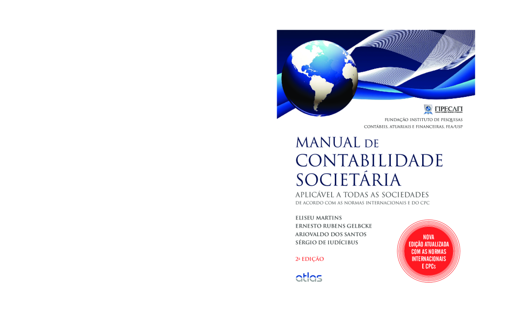  Manual de Contabilidade Societária - Edição Universitária -  Capa Brochura: 9786559772728: FIPECAFI: Libros