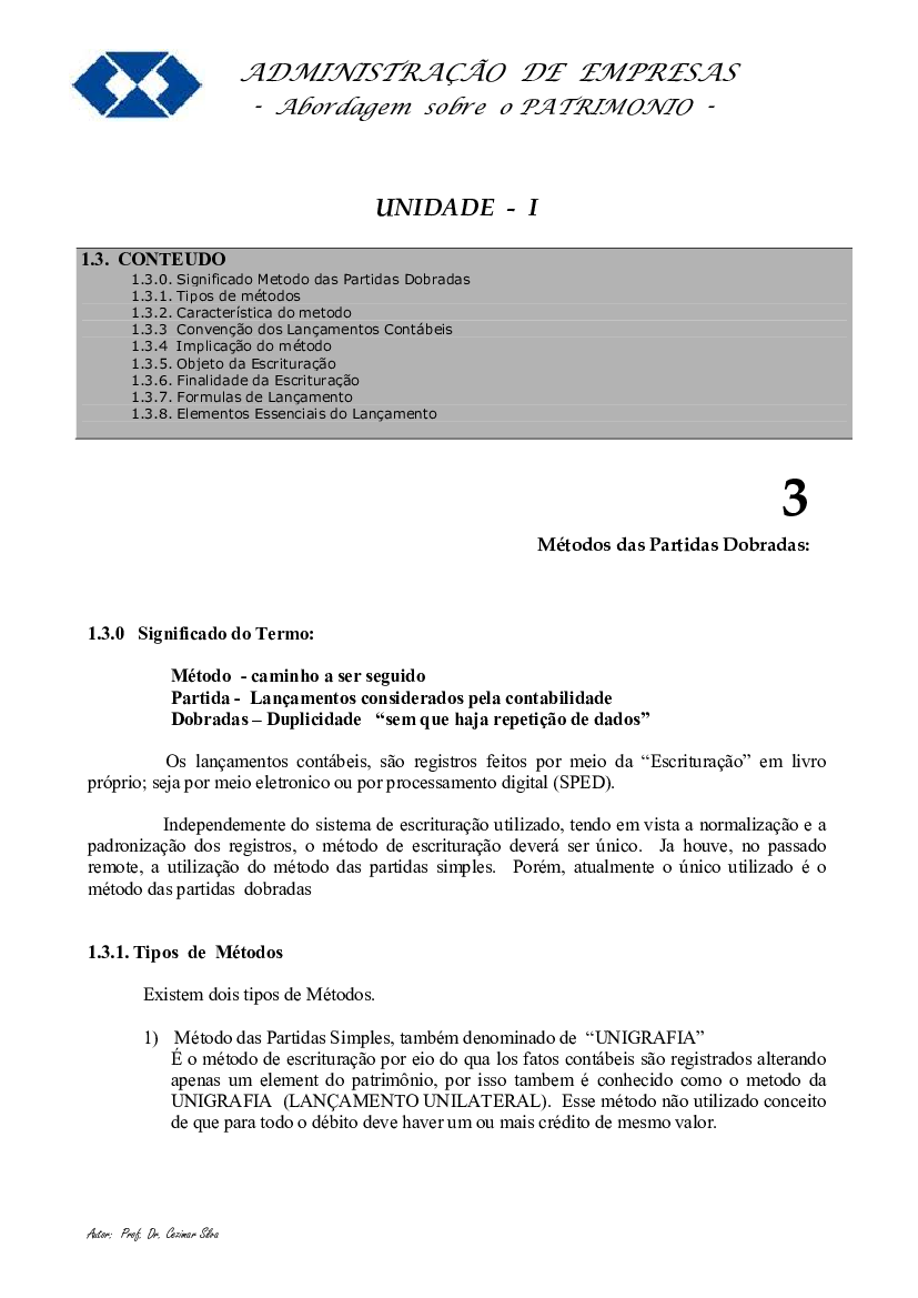 Apostila 03 metodo das partidas dobradas