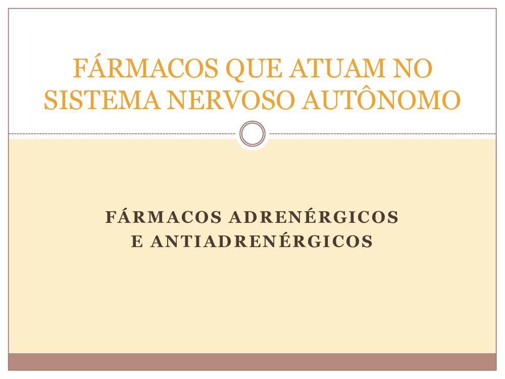 Fármacos Antiadrenérgicos