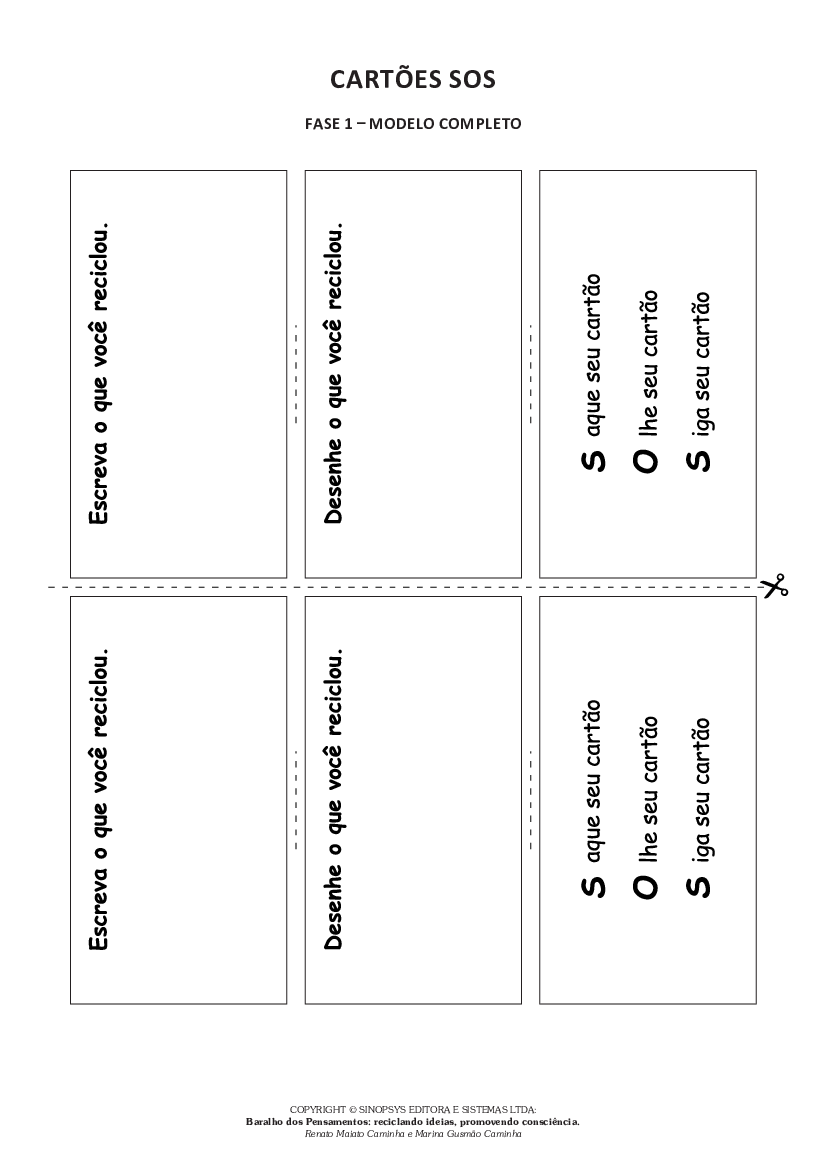 Baralho de Leitura de Palavras - Manualdabrincadeira, PDF, Obras  intelectuais