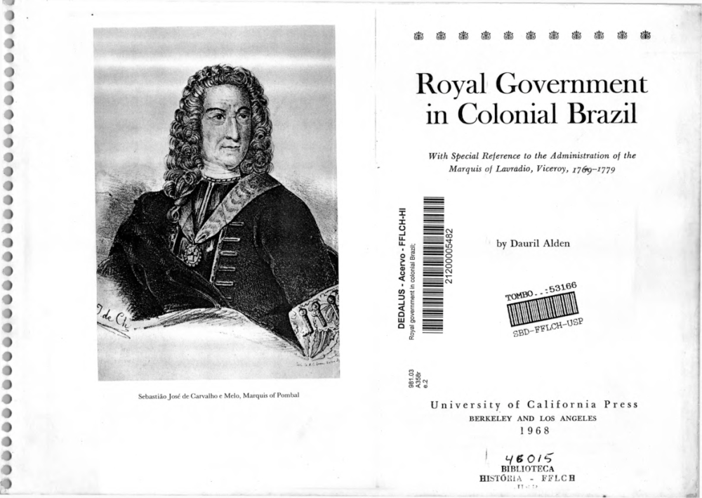 ALDEN, Dauril. Royal Government in Colonial Brazil, PDF, Rio De Janeiro