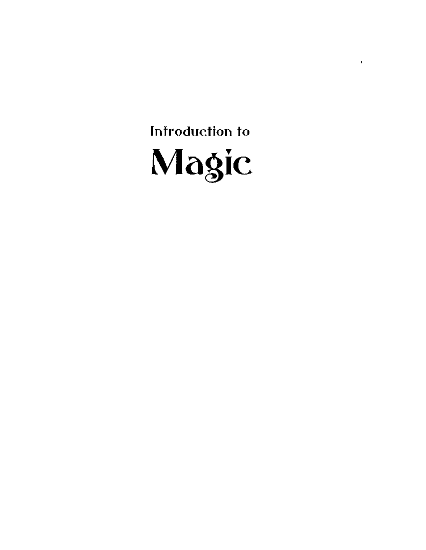 introduction to magic evola