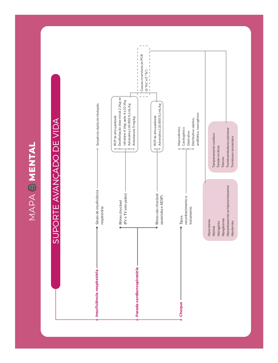 Suporte avançado de vida (Mapa Mental) - Baixar pdf de 