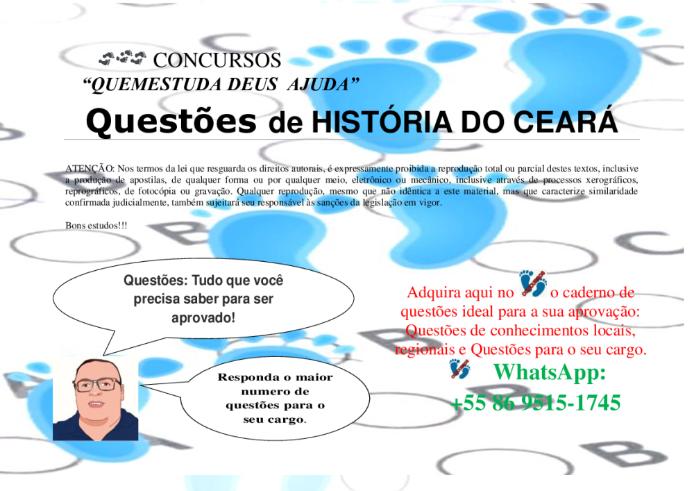 QUESTÃO DE HISTÓRIA DO CEARÁ 