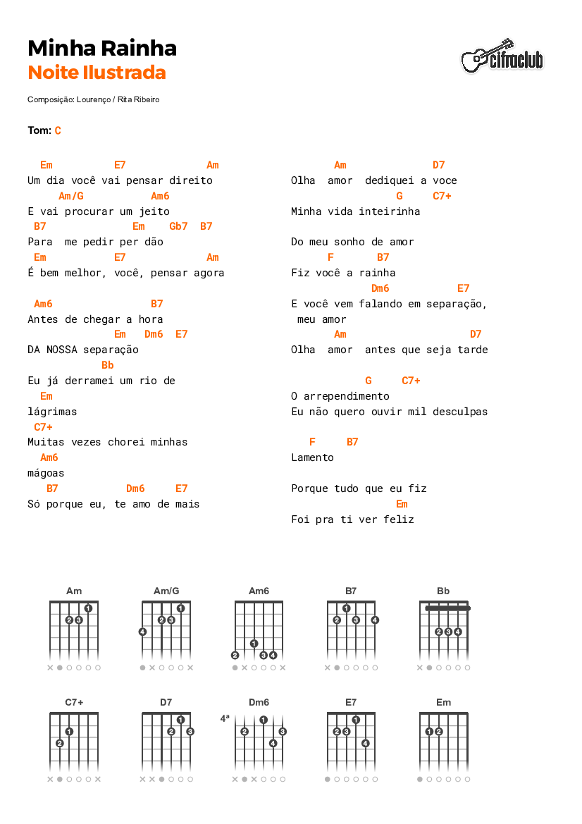 Cifra Club - Ton Carfi - Minha Vez (part. MC Livinho) - Baixar pdf de