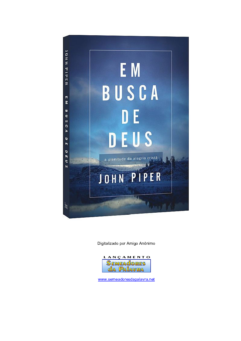 John Piper - Em Busca de Deus - Baixar pdf de Doceru.com