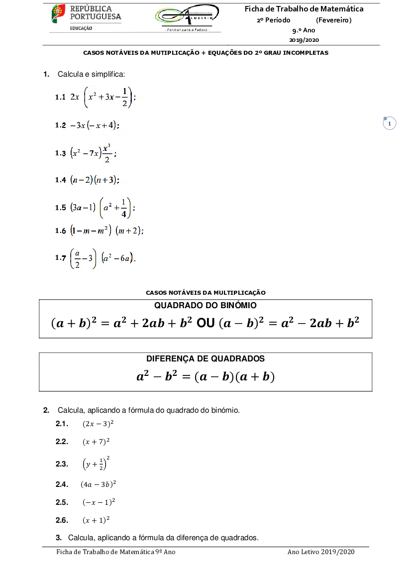 Trabalho DE Matemática - TRABALHO DE MATEMÁTICA EQUAÇÃO DE 2° GRAU EMEB  Vereador Paulo Reis Itapema, - Studocu