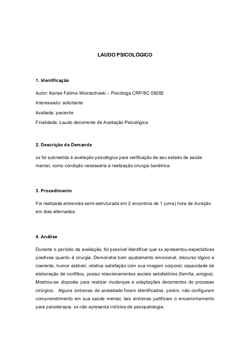 LAUDO CIRURGIA BARIÁTRICA - Baixar pdf de Doceru.com