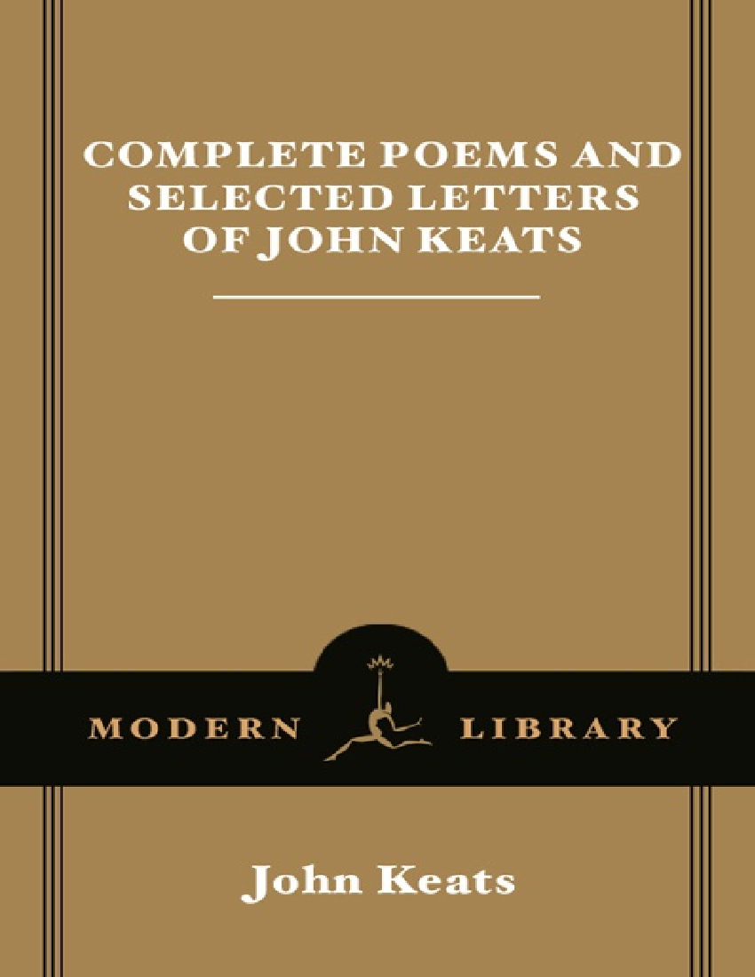 complete poems and selected letters of john keats