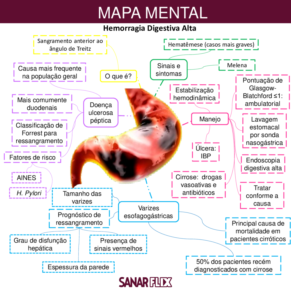 Hemorragias De Vias Digestivas Altas Hvda Mind Map The Best Porn Website