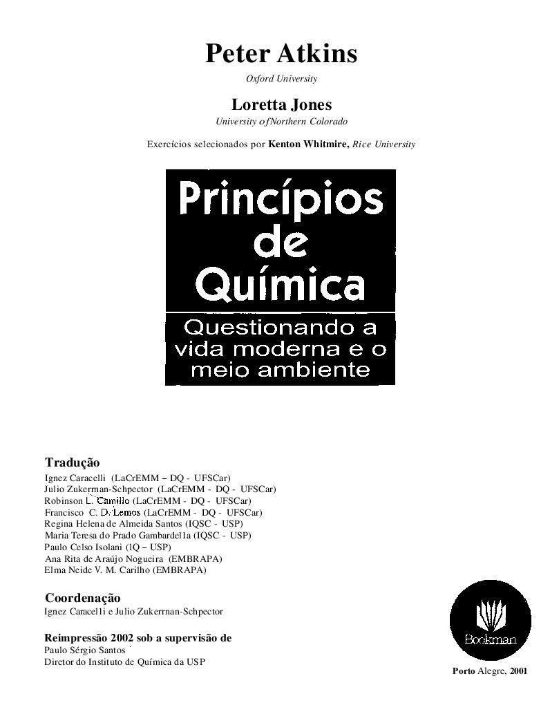 Atkins & Jones - Princípios de Química - Questionando a Vida Moderna e