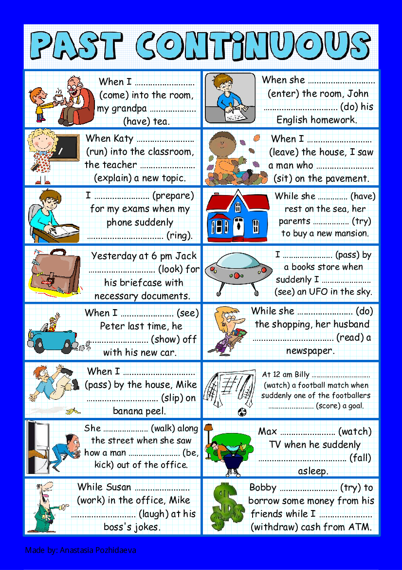 Паст континиус Worksheets. Задания на past simple и past Continuous. Past simple past Continuous упражнения. When while past Continuous и past simple упражнения. Past simple past continuous exercise pdf