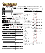 Pathfinder 2e Ficha de Personagem Editavel PDF Free 1