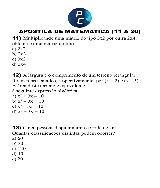 APOSTILA DE MATEMÁTICA.11 a 20